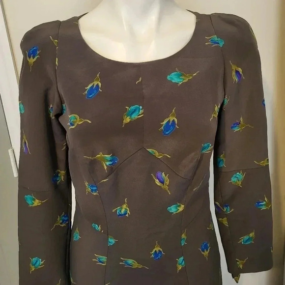 Rebecca Taylor Silk Tulip Fully Lined Dress(4) - Picture 4 of 11